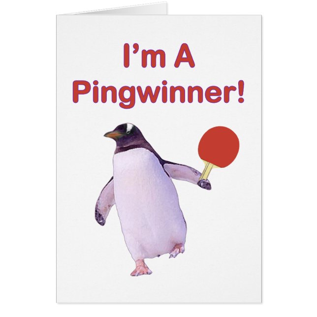 Pingwinnerのペンギンの卓球 (正面)