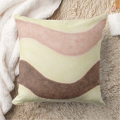 PInkとブラウンストライプ クッション (ブランケット)