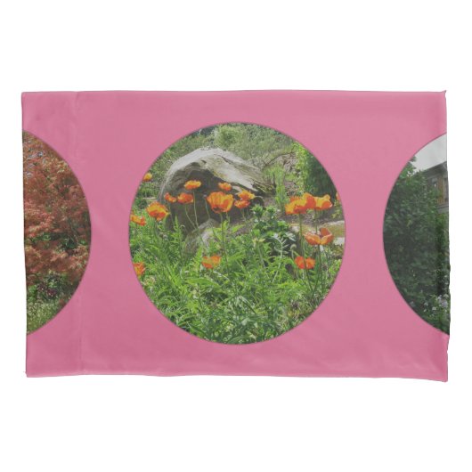 Pinkの個人用水玉模様 枕カバー (正面)