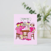 Pinkの女性に対する乳がんサポート ポストカード (スタンド正面)