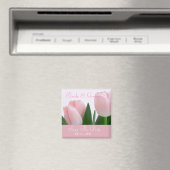 Pinkエレガント日付マグネットを保存 マグネット (インサイチュ (食洗機))
