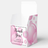 PInkシャボン玉ガールベイビー感謝していシャワーユーパーティー フェイバーボックス (オープン)