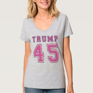 PINKドナルド・トランプ第45の大統領のフットボールのTシャツ Tシャツ
