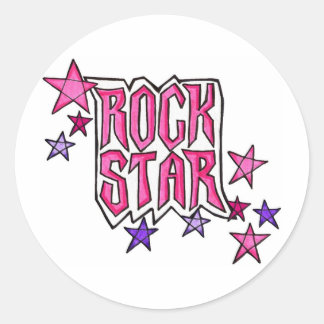 PInkロックスター ラウンドシール