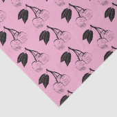 PInk上の黒いさくらんぼ 薄葉紙 (詳細)