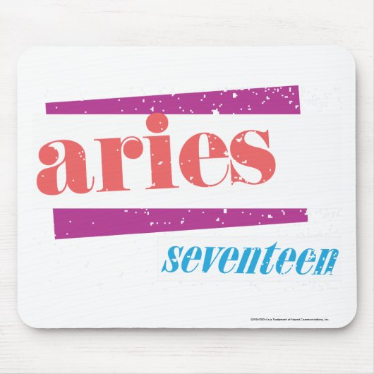 Pink牡羊座のLt マウスパッド (正面)