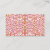 Pink、エレガント金ゴールド、およびPearのエンクロー結婚ジャ・カード エンクロージャーカード (裏面)