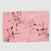 pink ゴルフタオル (横)