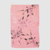 pink ゴルフタオル (正面)