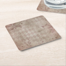 pink スクエアペーパーコースター