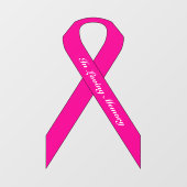 [Pink]乳がん認識度の窓がしがみつく ウィンドウサイン (シート)