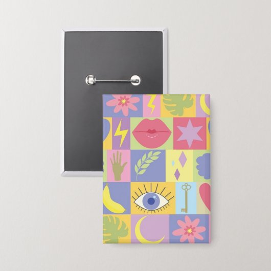 Pink 缶バッジ (正面/裏面)