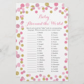 Pink & 金ゴールドベビーAround the World Translation Game (正面/裏面)