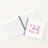 Pink 21st Birthday ノートブック (内部)