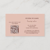 Pink 3D Simple Flowers 名刺 (裏面)