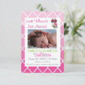 Pink-3x5出生の告知が届いた方を見てください。 案内状 (スタンド正面)