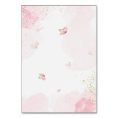  Pink 4th Royal Princess Castle Birthday Party  テーブルナンバー (裏面)