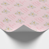 Pink 50と素晴らしい誕生日エレガントスクリプト ラッピングペーパー (角)