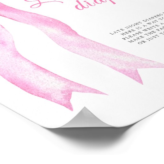 Pink a bow – 深夜おむつゲーム ポスター (角)