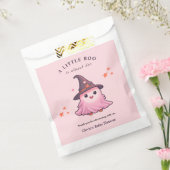 Pink A Little Boo Halloween Baby Shower  フェイバーバッグ (封をした状態)