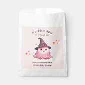 Pink A Little Boo Halloween Baby Shower  フェイバーバッグ (正面)