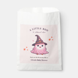 Pink A Little Boo Halloween Baby Shower  フェイバーバッグ