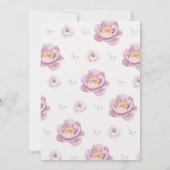 Pink a New Chapterが始まるブックテーマブライダルシャワー 招待状 (裏面)