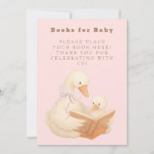 Pink A Silly Goose Books for Baby Sign 招待状 (正面)