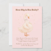 Pink A Silly Goose How Big Is Her Belly  招待状 (裏面)