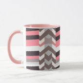 Pink Abstract Coffee Mug マグカップ (左)