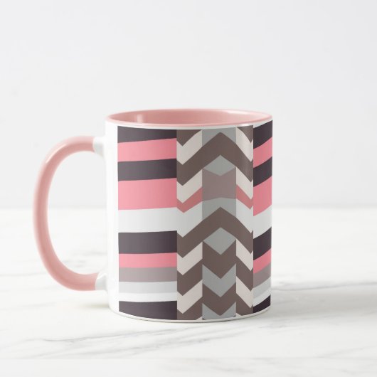 Pink Abstract Coffee Mug マグカップ (左)