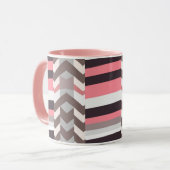 Pink Abstract Coffee Mug マグカップ (正面左)
