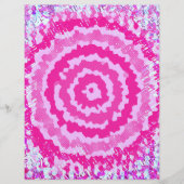 Pink Abstract Flower Scrapbook Paper 2-Sided Page (正面)