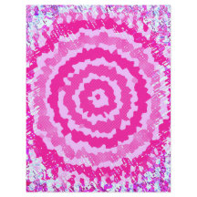 Pink Abstract Flower Scrapbook Paper 2-Sided Page