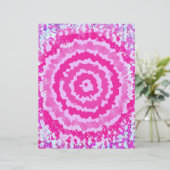 Pink Abstract Flower Scrapbook Paper 2-Sided Page (スタンド正面)