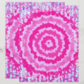 Pink Abstract Flower Scrapbook Paper 2-Sided Page (正面/裏面)