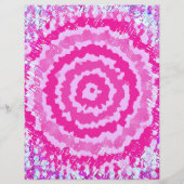 Pink Abstract Flower Scrapbook Paper 2-Sided Page (裏面)