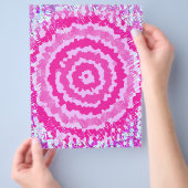 Pink Abstract Flower Scrapbook Paper Bulk Pages チラシ (手)