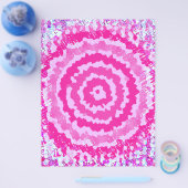 Pink Abstract Flower Scrapbook Paper Bulk Pages チラシ (シングル)