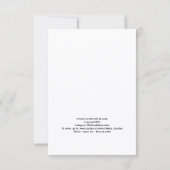 Pink Abstract Flowers サンキューカード (裏面)