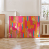 Pink Abstract Preppy Dorm Decor ポスター