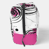 Pink Abstract Rose Swirl ドップキット (右)