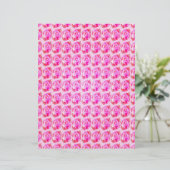 Pink Abstract Roses Scrapbook Paper 2-Sided Page (スタンド正面)