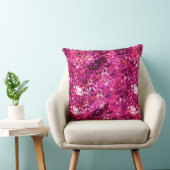 Pink Abstract Splatter Throw Pillow  クッション (椅子)
