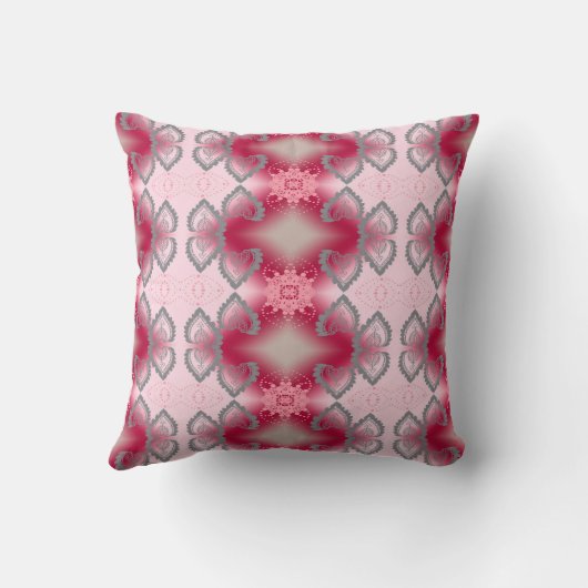 pink abstraite Brown クッション (裏面)