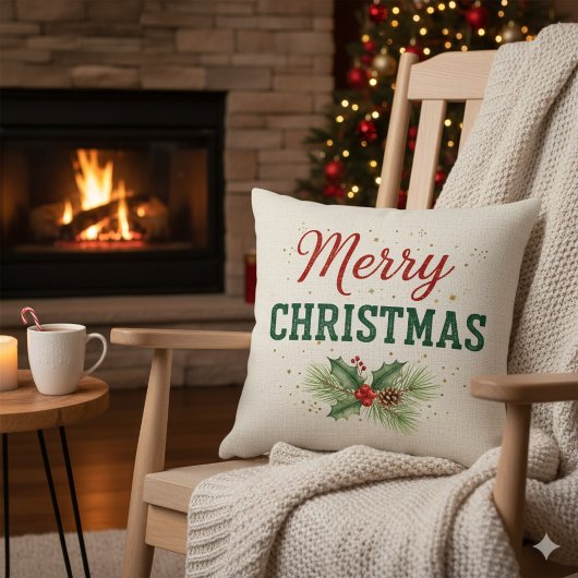 Pink Accent Throw Pillow アクセントクッション