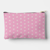 Pink Accessory Pouch with Blooming Flower Pattern アクセサリーポーチ (裏面)