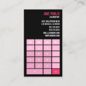 Pink Accountant Calculator 名刺 (正面)
