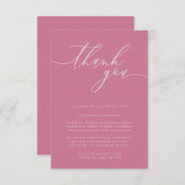 Pink Add Photoありがとう エンクロージャーカード (正面/裏面)