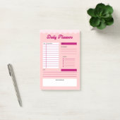 Pink Aesthetic Daily Planner Post-it® Notepad ポストイット (オフィス)